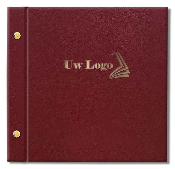 Schroeven en logo goudkleurig