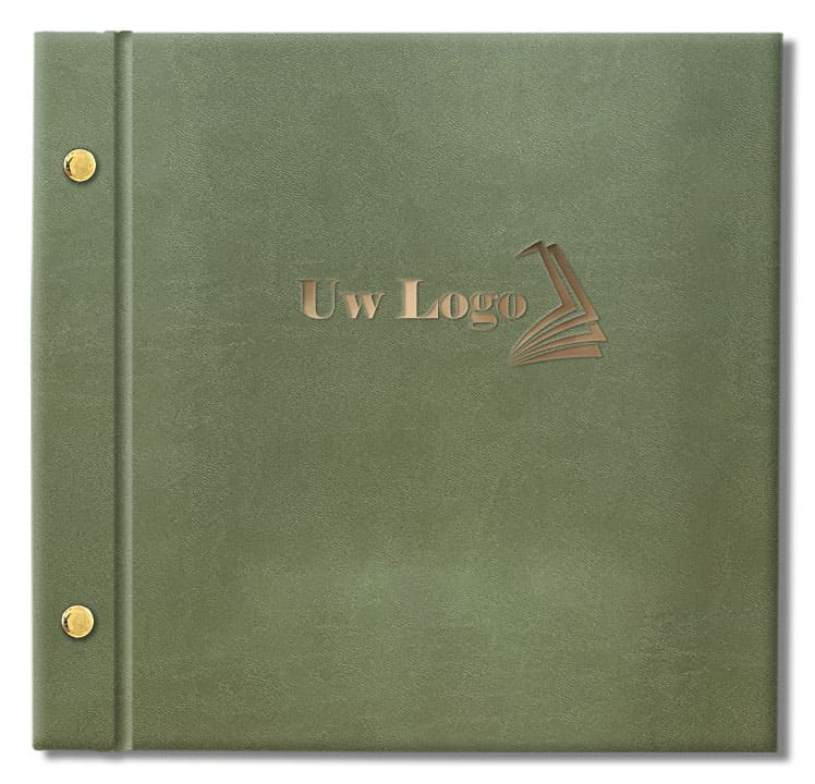 Schroeven en logo goudkleurig