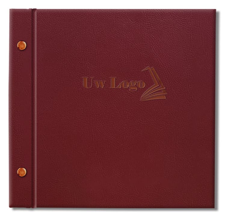 Schroeven en logo koperkleurig