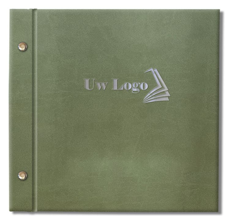 Schroeven en logo zilverkleurig