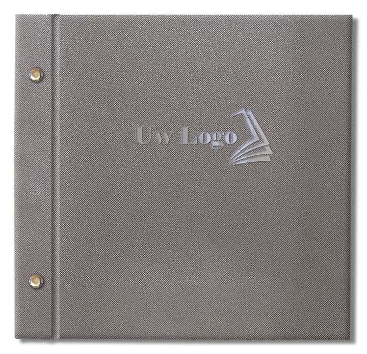 Schroeven en logo zilverkleurig