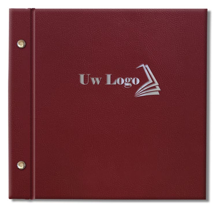 Schroeven en logo zilverkleurig