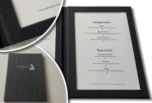 Menukaart met een twee-luik