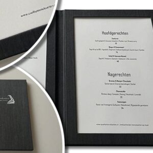 Menukaart met een twee-luik