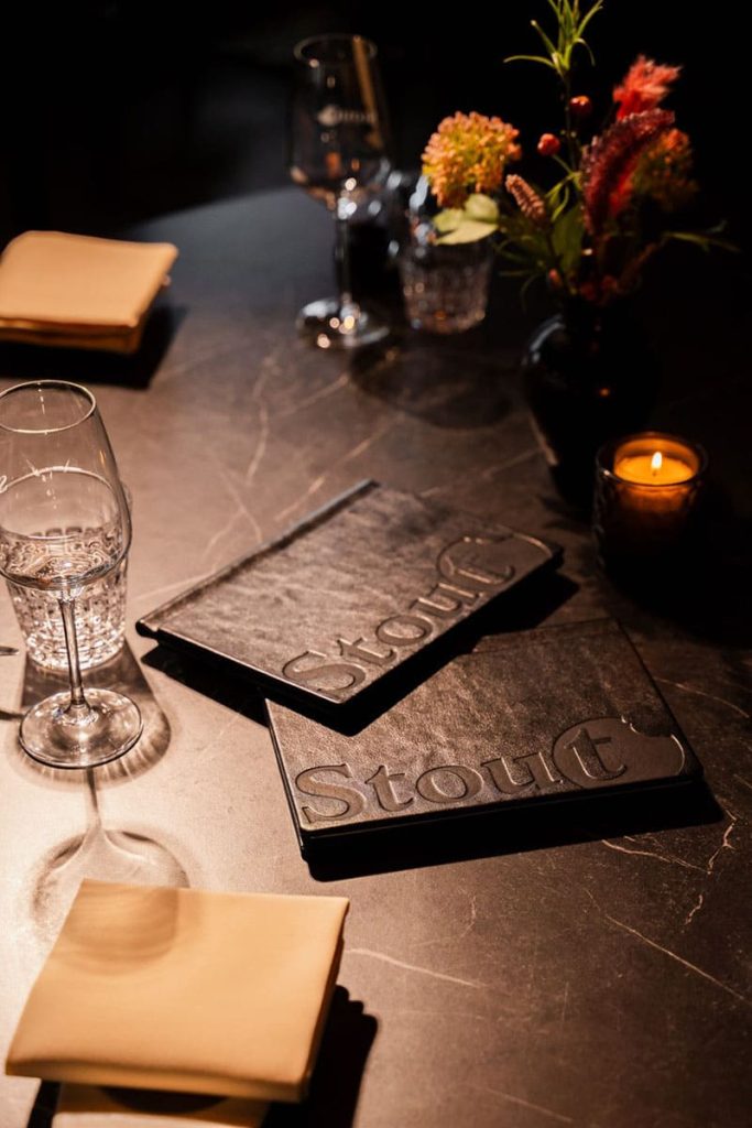 Menukaart Stout